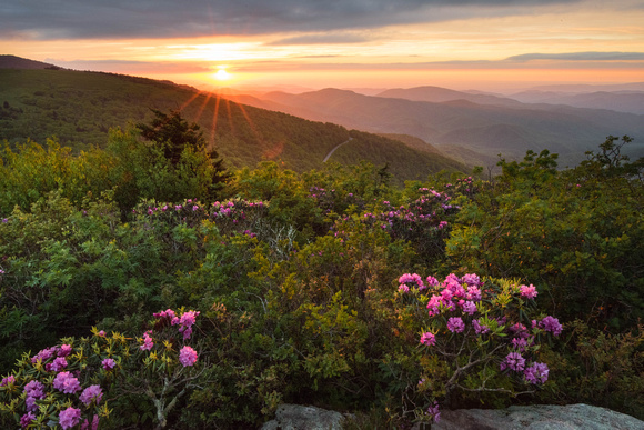 On the Roan at sunset