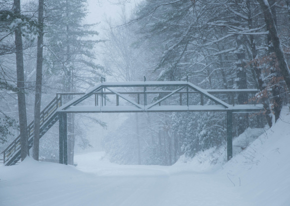 Valle Bridge in Winter