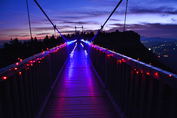 Mile High Bridge in Lights